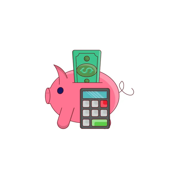 Ilustração Vetor Piggy Fundo Transparente Premium Qualidade Syms Vector Linha — Vetor de Stock