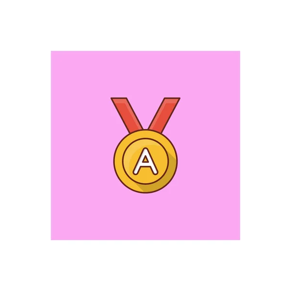 Medal Vector Illustration Transparent Background Premium Quality Symbols Vector Line — 스톡 벡터