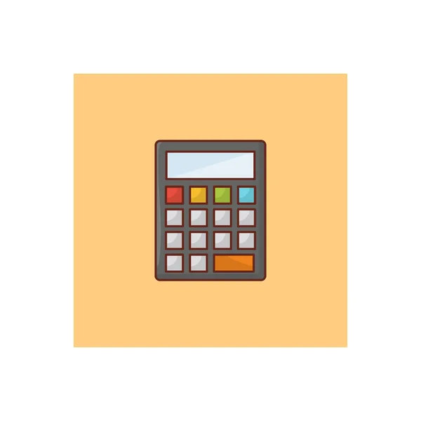 Illustrazione Vettoriale Calcolatrice Uno Sfondo Trasparente Simboli Qualità Premium Icona — Vettoriale Stock