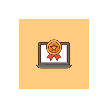 Şeffaf bir arkaplan üzerinde madalya vektör illüstrasyonu. Konsept ve grafik tasarım için birinci sınıf kalite semboller.. 