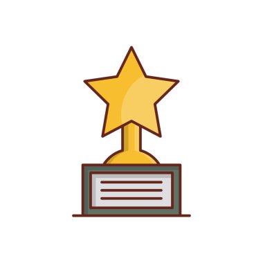 Şeffaf bir arkaplan üzerinde kupa vektör çizimi. Konsept ve grafik tasarım için birinci sınıf kalite semboller.. 