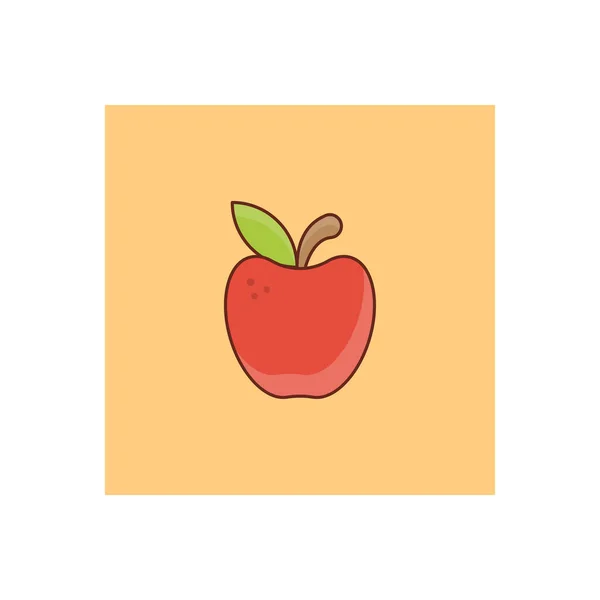 Apple Vector Illustration Transparent Background Premium Quality Symbols Vector Line — Wektor stockowy