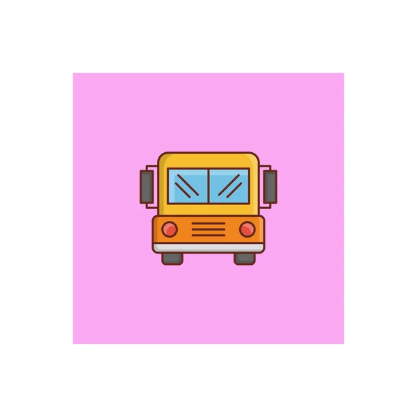 Bus Vector Illustration Transparent Background Premium Quality Symbols Vector Line — 스톡 벡터