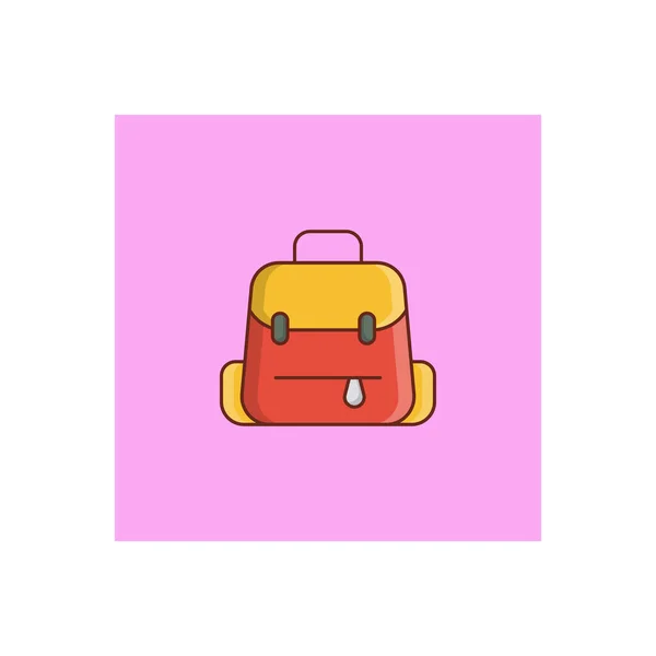 School Bag Vector Illustration Transparent Background Premium Quality Symbols Vector — стоковый вектор
