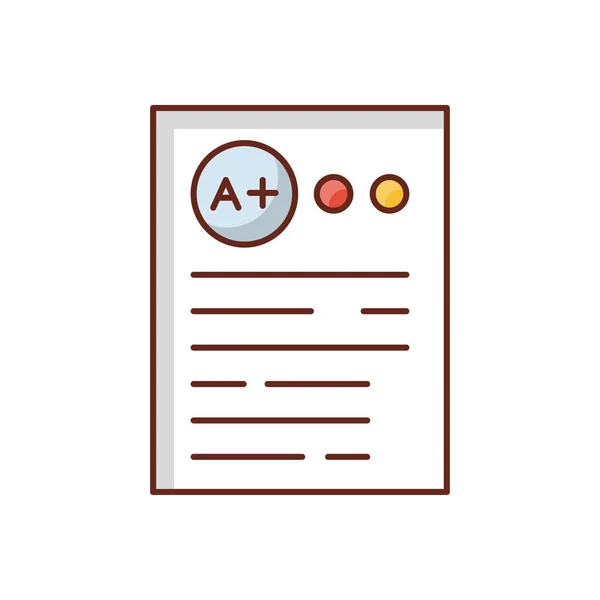 Marksheet Vector Illustration Transparent Background Premium Quality Symbols Vector Line — 스톡 벡터