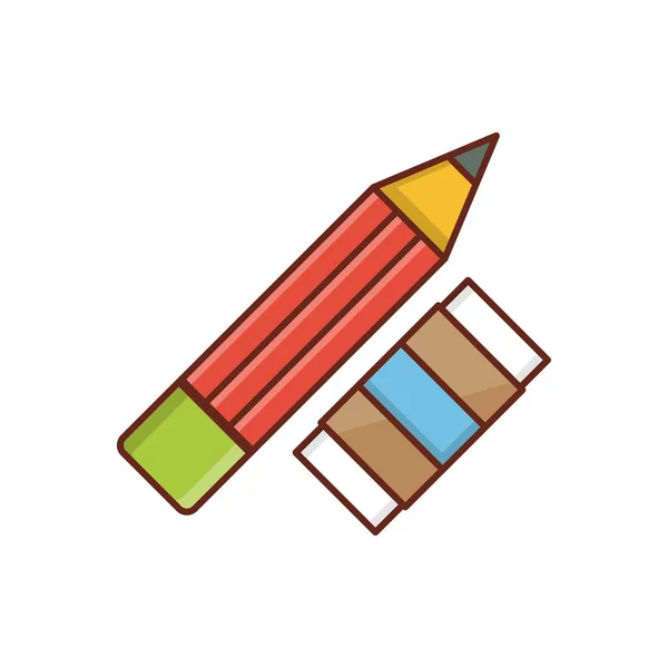 Pencil Eraser Vector Illustration Transparent Background Premium Quality Symbols Vector — стоковый вектор