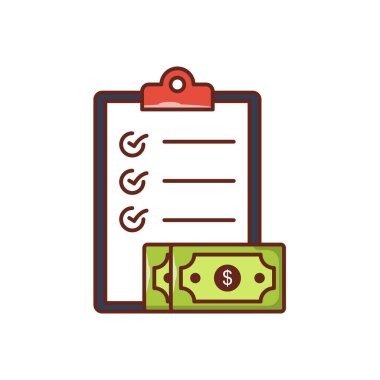 Şeffaf bir arkaplan üzerinde hesap vektör illüstrasyonu. Konsept ve grafik tasarım için vektör çizgisi düz simgesi. 