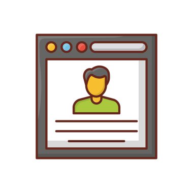 Şeffaf bir arkaplan üzerinde tarayıcı vektör çizimi. Konsept ve grafik tasarımı için birinci sınıf kalite semboller.. 