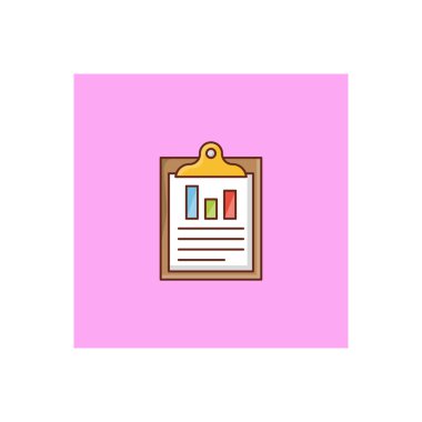 Şeffaf bir arkaplan üzerinde pano vektör çizimi. Konsept ve grafik tasarım için vektör çizgisi düz simgesi. 