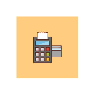 Şeffaf bir arkaplan üzerinde EDC vektör illüstrasyonu. Konsept ve grafik tasarım için vektör çizgisi düz simgesi. 