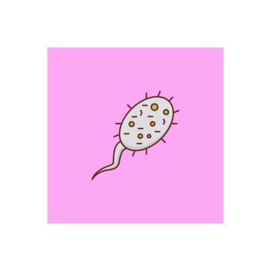 Şeffaf bir arkaplanda doğurganlık vektörü çizimi. Konsept ve grafik tasarım için vektör çizgisi düz simgesi. 