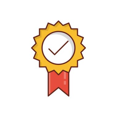 Şeffaf bir arkaplan üzerinde rozet vektör çizimi. Konsept ve grafik tasarım için mükemmel kalite semboller.. 