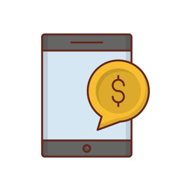 Şeffaf bir arkaplan üzerinde ileti vektör çizimi. Konsept ve grafik tasarım için birinci sınıf kalite semboller.. 