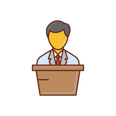 Şeffaf bir arkaplan üzerinde sunum vektör illüstrasyonu. Konsept ve grafik tasarımı için birinci sınıf kalite semboller.. 