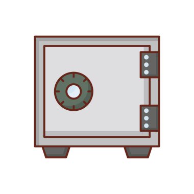 Saydam bir arkaplan üzerinde dolap vektör çizimi. Konsept ve grafik tasarım için mükemmel kalite semboller.. 