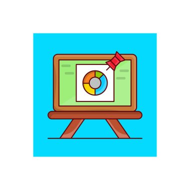 Saydam bir arkaplan üzerinde grafik tahtası çizimi. Konsept ve grafik tasarımı için vektör çizgisi düz simgesi. 