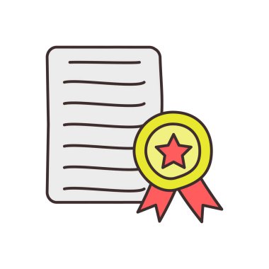 Şeffaf bir arkaplan üzerinde belge vektör illüstrasyonu. Konsept ve grafik tasarımı için birinci sınıf kalite semboller..