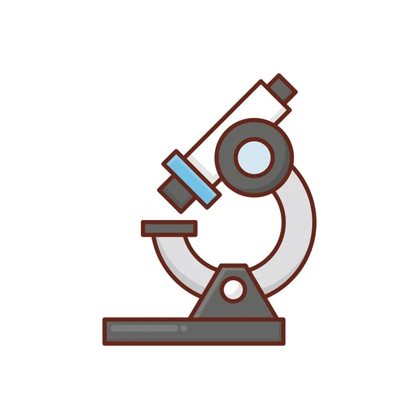 透明背景の顕微鏡ベクトル図 コンセプトとグラフィックデザインのためのプレミアム品質のベクトルラインフラットアイコン — ストックベクタ