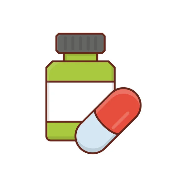 Medicine Vector Illustration Transparent Background Premium Quality Symbols Vector Line — ストックベクタ