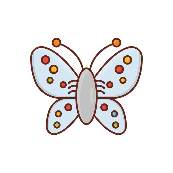 Motýlí Vektorová Ilustrace Průhledném Pozadí Symboly Prvotřídní Kvality Ikona Vektorové — Stockový vektor