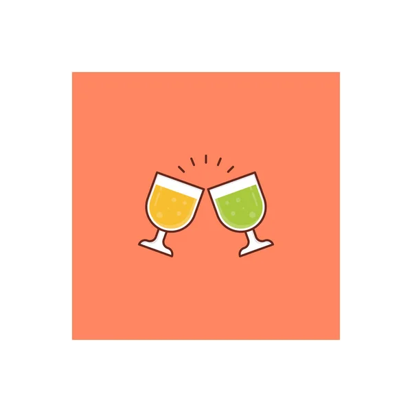 Cheers Vector Illustratie Een Transparante Achtergrond Premium Kwaliteit Symbols Vector — Stockvector