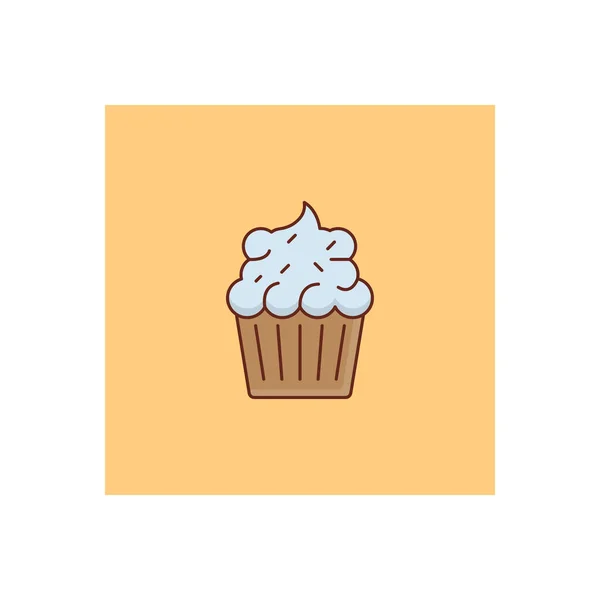 Cake Vector Illustration Transparent Background Premium Quality Symbols Vector Line — Vetor de Stock