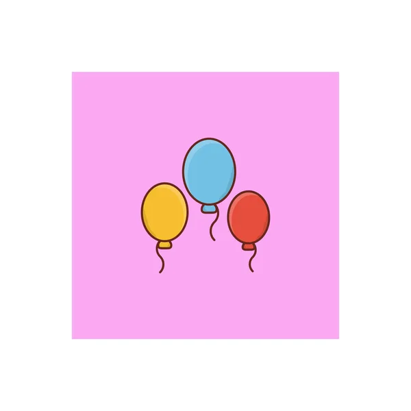 Balloon Vector Illustration Transparent Background Premium Quality Symbols Vector Line — Stock Vector