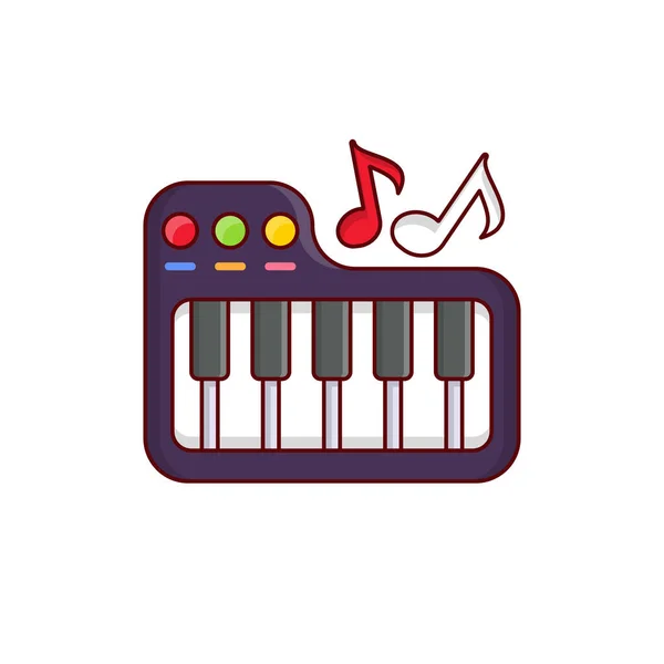 Piano Vector Illustration Transparent Background Premium Quality Symbols Vector Line — ストックベクタ