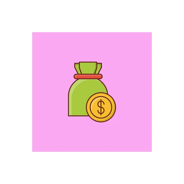Εικονογράφηση Διάνυσμα Τσάντα Χρήματα Ένα Διαφανές Φόντο Premium Ποιότητας Συμβολισμού — Διανυσματικό Αρχείο