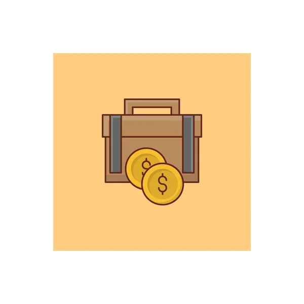 Illustration Vectorielle Porte Documents Dollar Sur Fond Transparent Symboles Qualité — Image vectorielle
