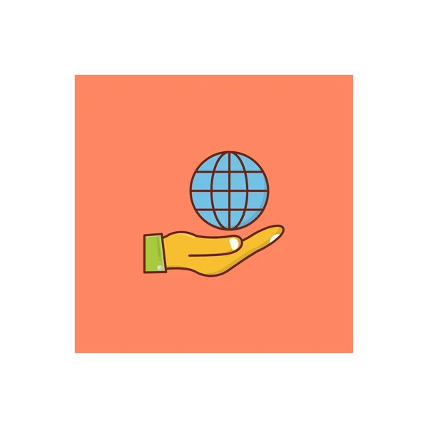 Глобальна Векторна Ілюстрація Прозорому Фоні Символи Високої Якості Векторна Плоска — стоковий вектор