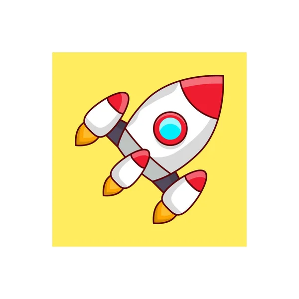 Rocket Vector Illustration Transparent Background Premium Quality Symbols Vector Line — Stock Vector