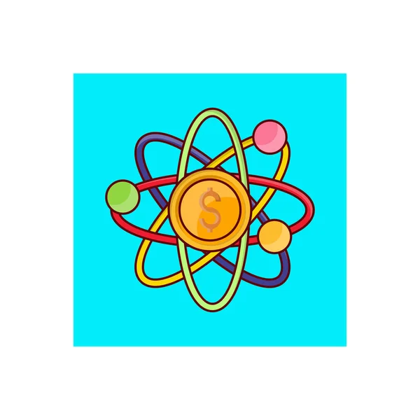 Atom Vektor Illustration Auf Transparentem Hintergrund Premium Qualität Symbols Vector — Stockvektor