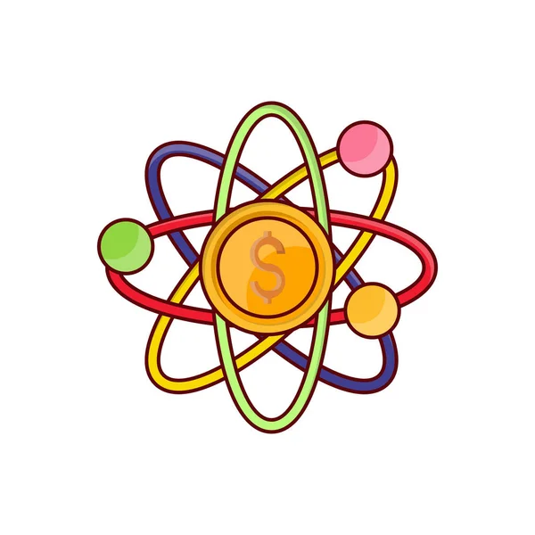 Atom Vektor Illustration Auf Transparentem Hintergrund Premium Qualität Symbols Vector — Stockvektor