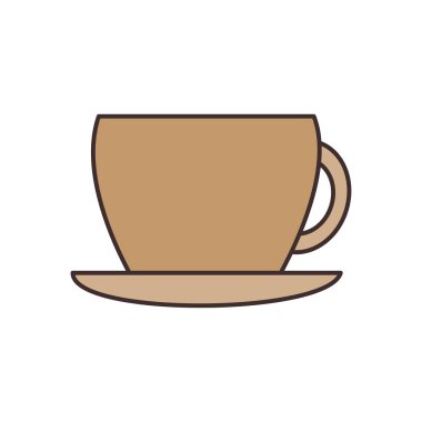 Saydam bir arkaplanda çay vektörü çizimi. Konsept ve grafik tasarım için vektör çizgisi düz simgesi..