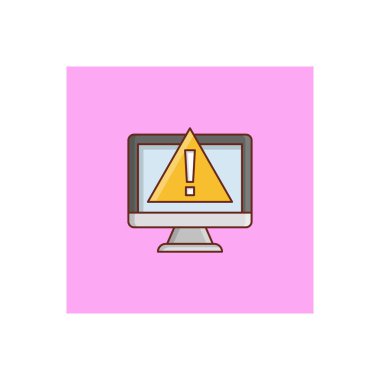 Şeffaf bir arkaplan üzerinde hata vektörü çizimi. Konsept ve grafik tasarım için mükemmel kalite semboller. vektör çizgisi düz simgesi. 