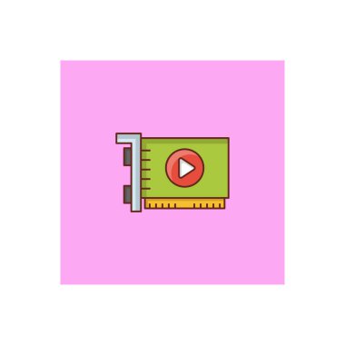 Saydam bir arkaplan üzerinde video vektör illüstrasyonu. Konsept ve grafik tasarım için birinci sınıf kalite semboller.. 