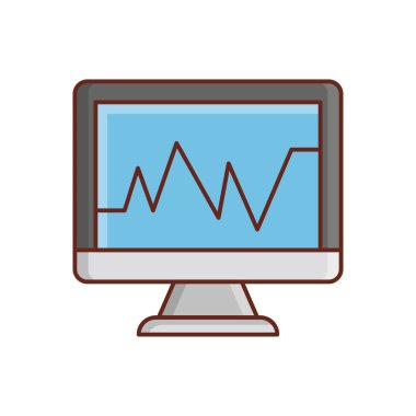 Şeffaf bir arkaplan üzerinde masaüstü vektör illüstrasyonu. Konsept ve grafik tasarımı için birinci sınıf kalite semboller.. 