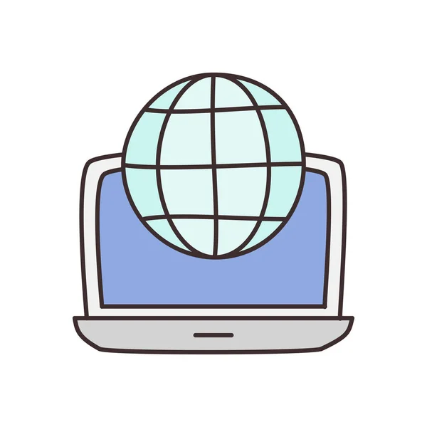 Global Vector Illustration Transparent Background Premium Quality Symbols Vector Line — ストックベクタ