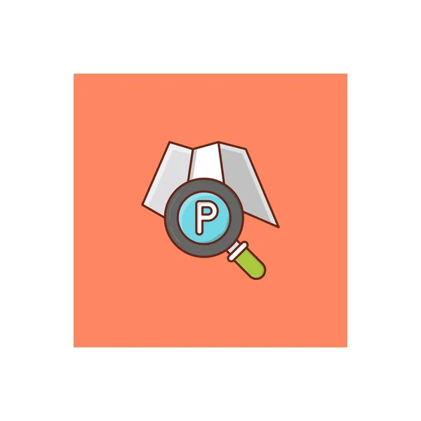 Search Parking Vector Illustratie Een Transparante Achtergrond Premium Kwaliteit Symbols — Stockvector