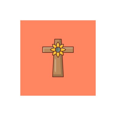 Saydam bir arkaplanda çapraz vektör çizimi. Konsept ve grafik tasarım için birinci sınıf kalite semboller.. 