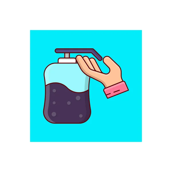 Sanitizer Vector Illustration Transparent Background Premium Quality Symbols Vector Line — Stockový vektor