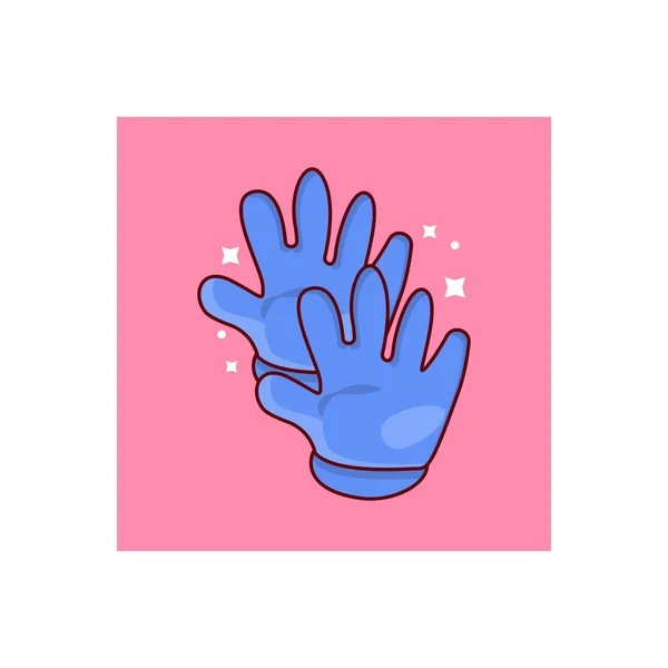 Gloves Vector Illustration Transparent Background Premium Quality Symbols Vector Line — Διανυσματικό Αρχείο