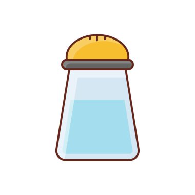 Şeffaf bir arkaplanda tuz vektör çizimi. Konsept ve grafik tasarım için birinci sınıf kalite semboller.. 