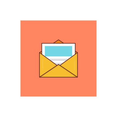 mail vector illustration on a transparent background.Premium quality symbols.vector line flat icon for concept and graphic design.