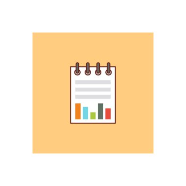 Saydam bir arkaplan üzerinde kağıt vektör illüstrasyonunun grafiğini çizmek. Konsept ve grafik tasarım için vektör çizgisi düz simgesi. 