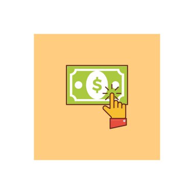 Şeffaf bir arkaplan üzerinde nakit vektör çizimi. Konsept ve grafik tasarımı için birinci sınıf kalite semboller.. 