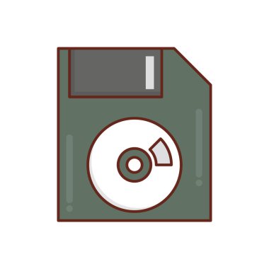 floppy vector illustration on a transparent background.Premium quality symbols.vector line flat icon for concept and graphic design.
