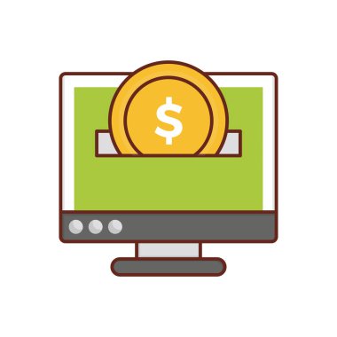 Saydam bir arkaplan üzerinde bankacılık vektör illüstrasyonu. Konsept ve grafik tasarım için vektör çizgisi düz simgesi.