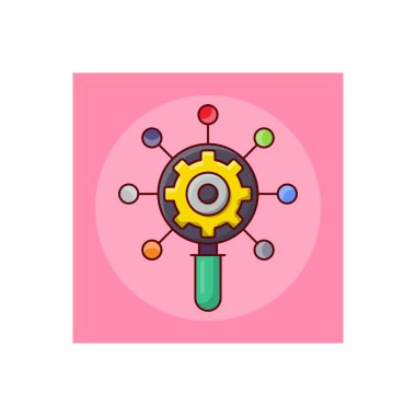 Şeffaf bir arkaplan üzerinde arama ağ vektörü illüstrasyonu. Konsept ve grafik tasarımı için birinci sınıf kalite semboller..